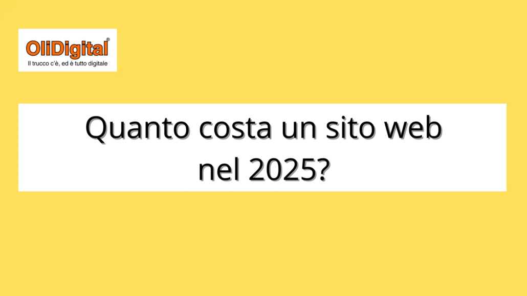 Quanto costa un sito web nel 2025?
